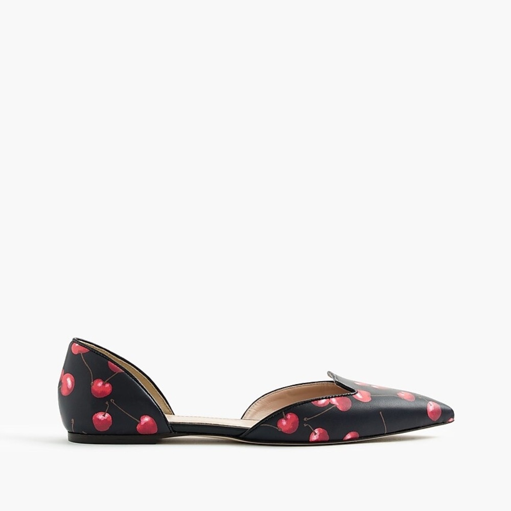 J. Crew Sadie Loafer Flats in Cherry Print
